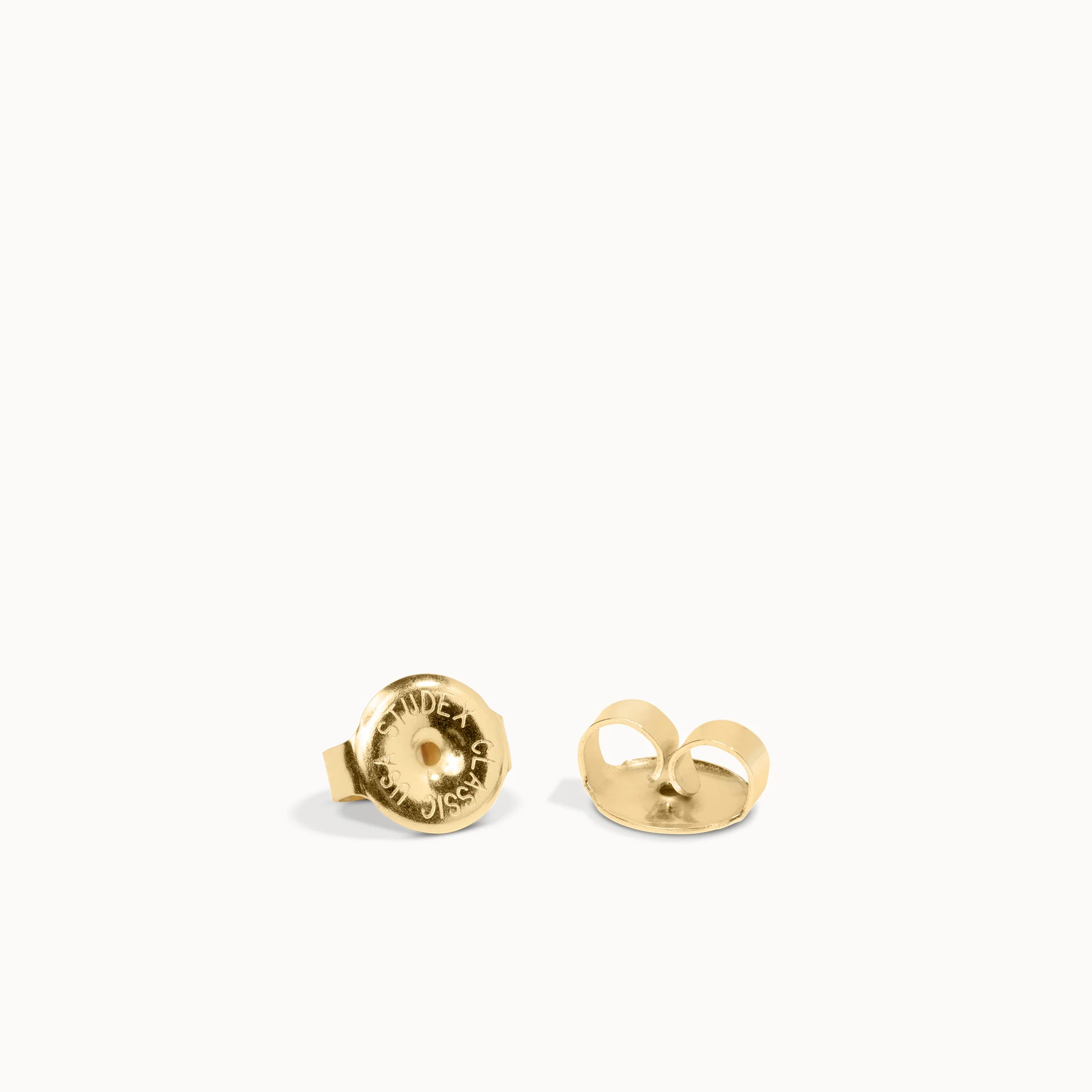 14k CZ Princess Cut Studs - 5mm - Image 6