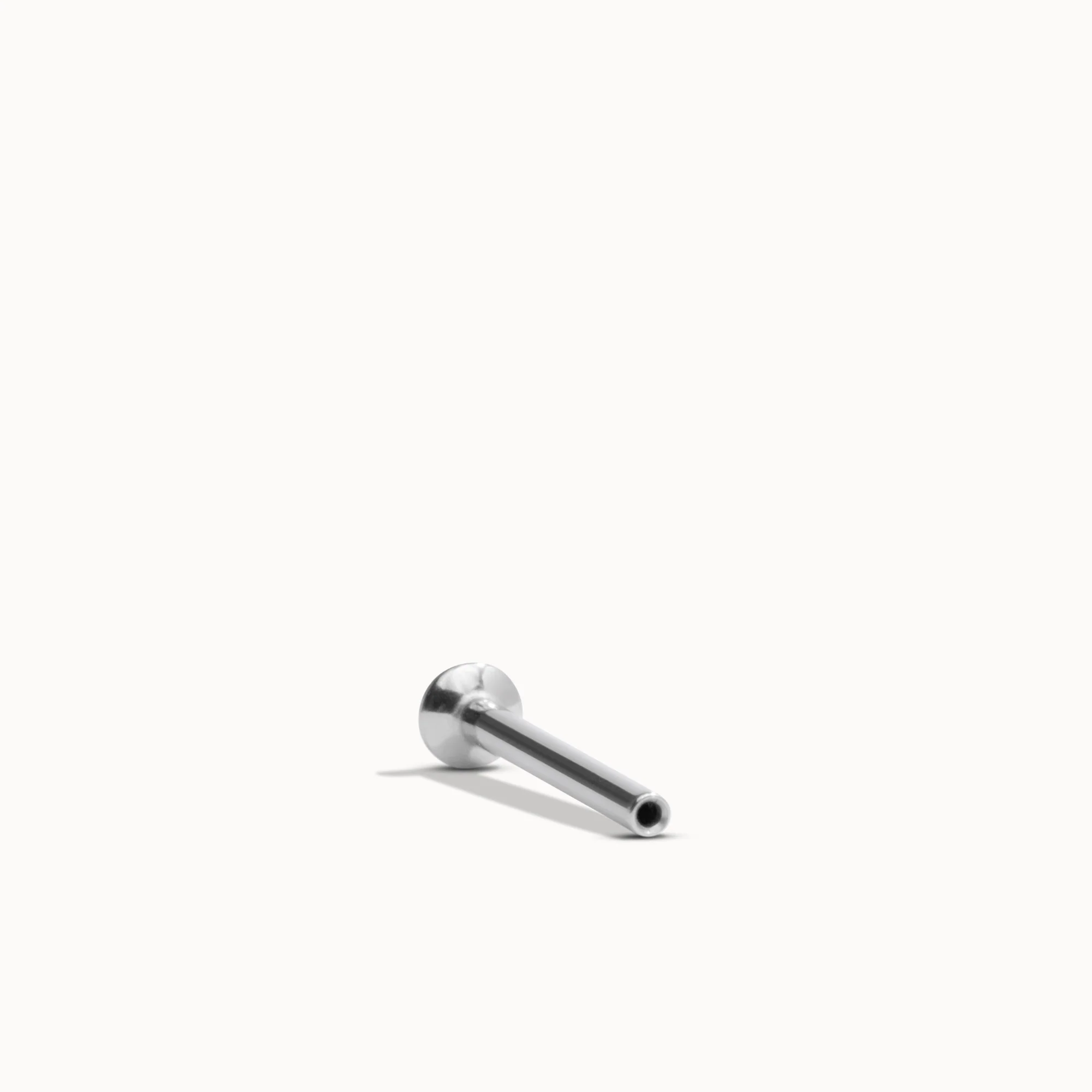 14k Gold Trinity CZ Flat Back Stud - Image 6