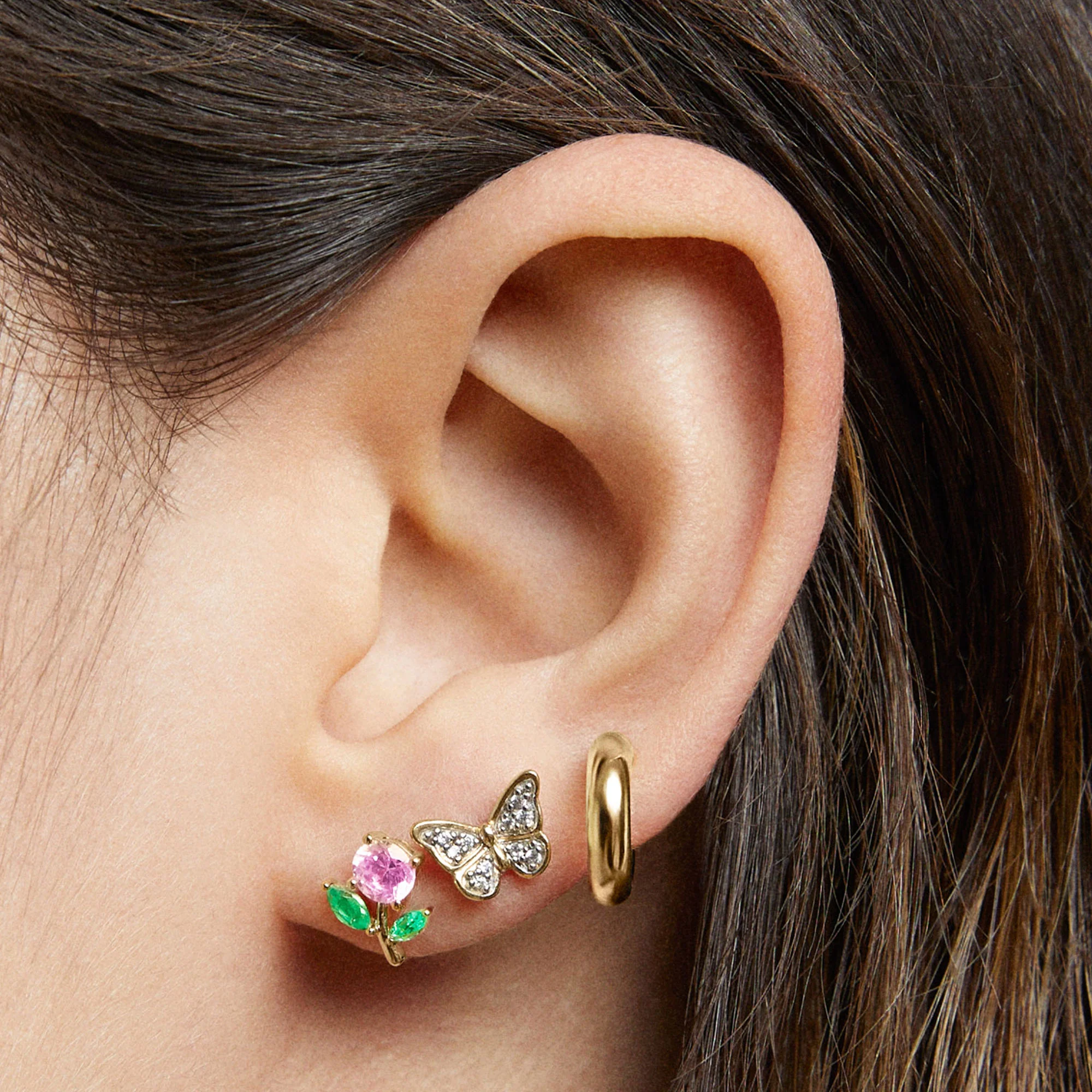 Butterfly Pavé Studs - Image 3
